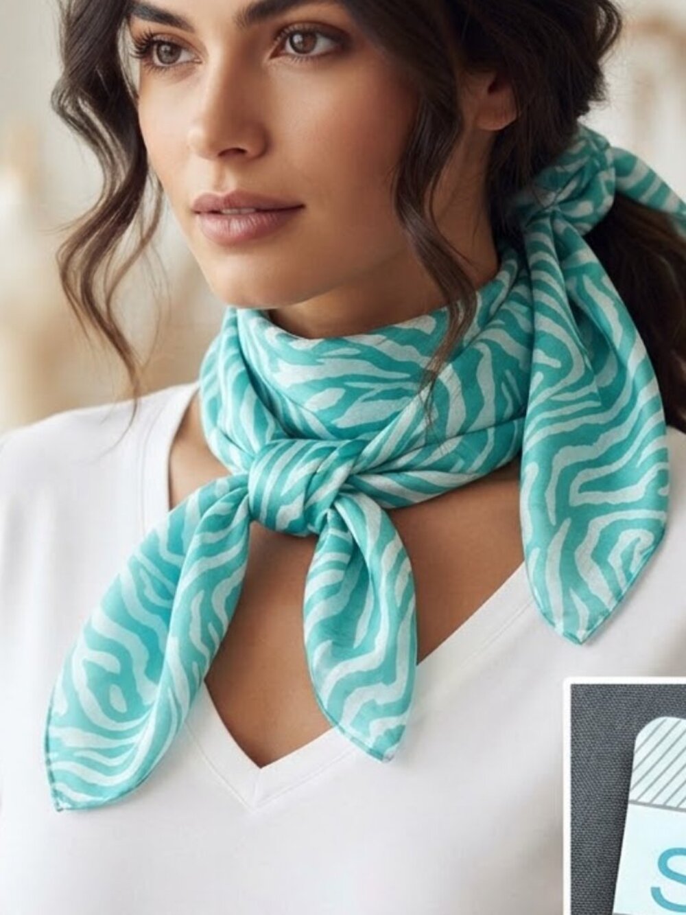New Silky Versatile Twilly Scarf Ribbon: Hair Tie + Neck Scarf + Purse Scarf